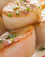 Обжаренные морские гребешки