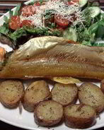 Рыба, запеченная с песто