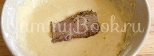 щука в кляре с мукой и майонезом. Шаг 2