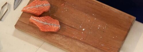 семга гриль с креветочным соусом. Шаг 3