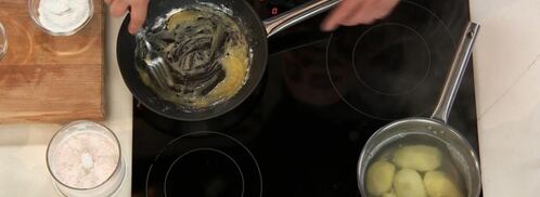 семга гриль с креветочным соусом. Шаг 4