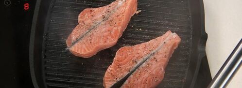 семга гриль с креветочным соусом. Шаг 6