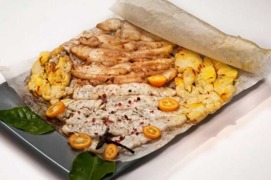 Рецепт татаки из трески в трех маринадах