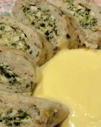 Тельное из судака на пару с соусом Сабайон