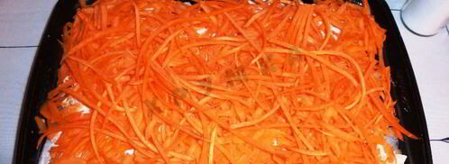 треска с морковью и луком в духовке. Шаг 8