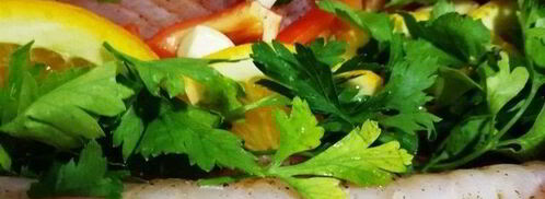 запеченный белый амур с овощами. Шаг 6