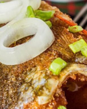 Жареный окунь