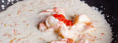 шафрановая лапша с креветками. Шаг 7