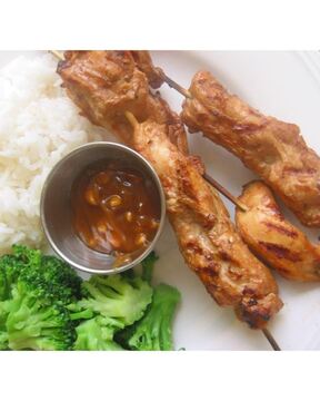 Индонезийский куриный шашлык Сатай