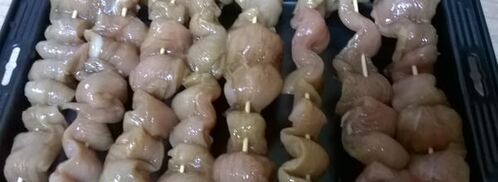 куриный шашлычок с кленовым соусом. Шаг 4