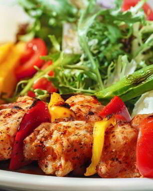 Куриные шашлычки на сковороде