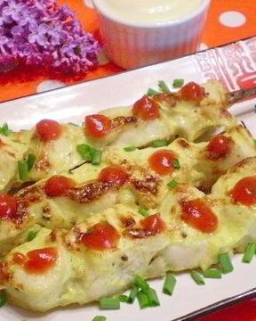 Куриные шашлычки в духовке на шпажках