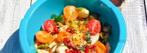 овощные мини-шашлычки по-гречески. Шаг 14