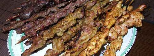 шашлычки из говядины, свинины и курицы. Шаг 22