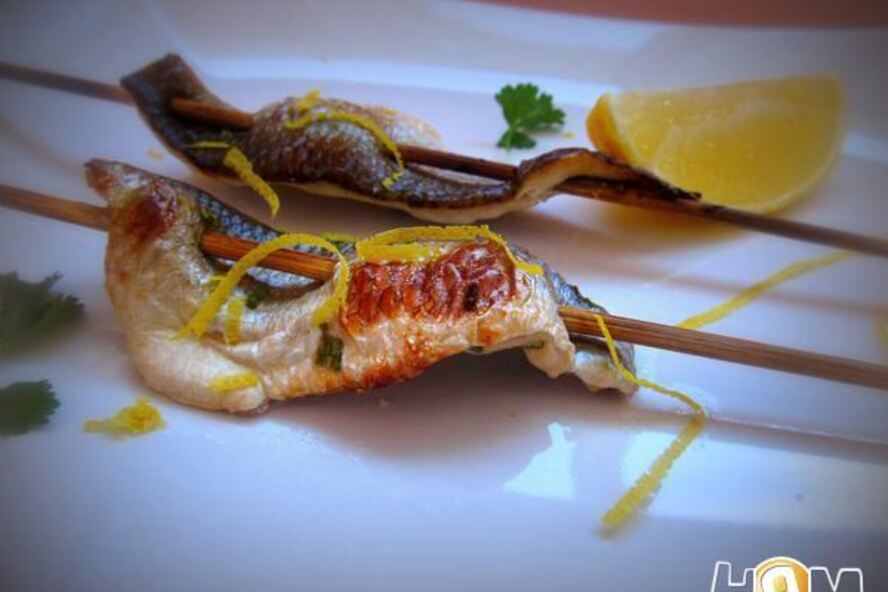 Рецепт шашлычки из рыбы с медом и розмарином