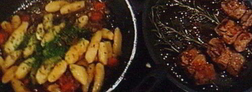 шашлычки из ягненка с картофельными пальчиками и икрой из баклажанов. Шаг 9