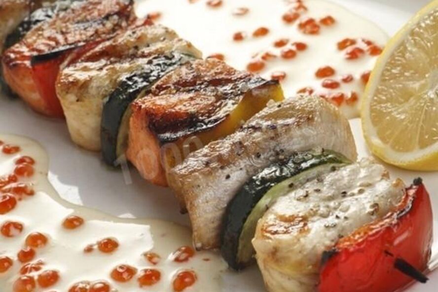 Рецепт шашлык из форели