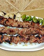 Шашлык из говядины на кефире