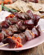 Шашлык из говядины в духовке