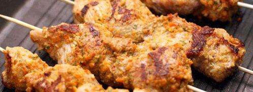 шашлык из индейки на шпажках. Шаг 7