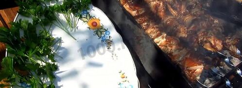 шашлык из кролика с салом. Шаг 13