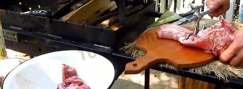 шашлык из кролика с салом. Шаг 4