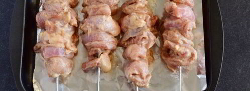 шашлык из куриного филе в духовке. Шаг 15