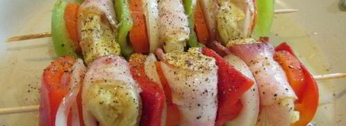 шашлык из курицы с овощами. Шаг 9