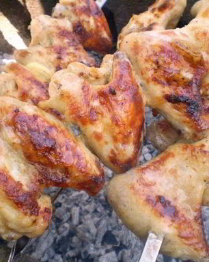 Шашлык из курицы в кефире