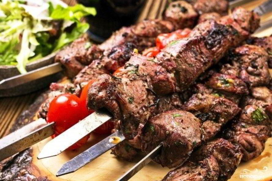 Рецепт шашлык из мраморной говядины