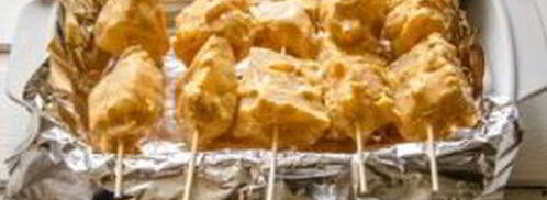 шашлык из рыбы трески. Шаг 7