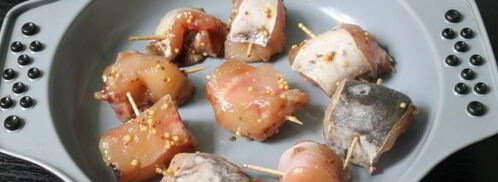 шашлык из сома в духовке. Шаг 7