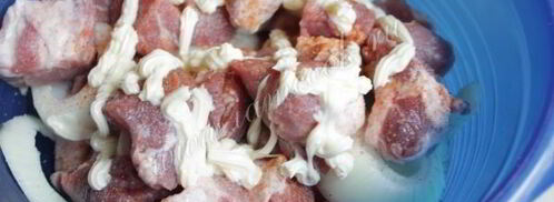 шашлык из свинины на минералке. Шаг 6