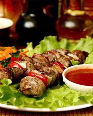 Шашлык из свинины по-грузински