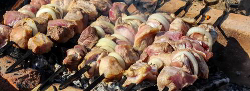 шашлык из свинины с уксусом и луком. Шаг 4