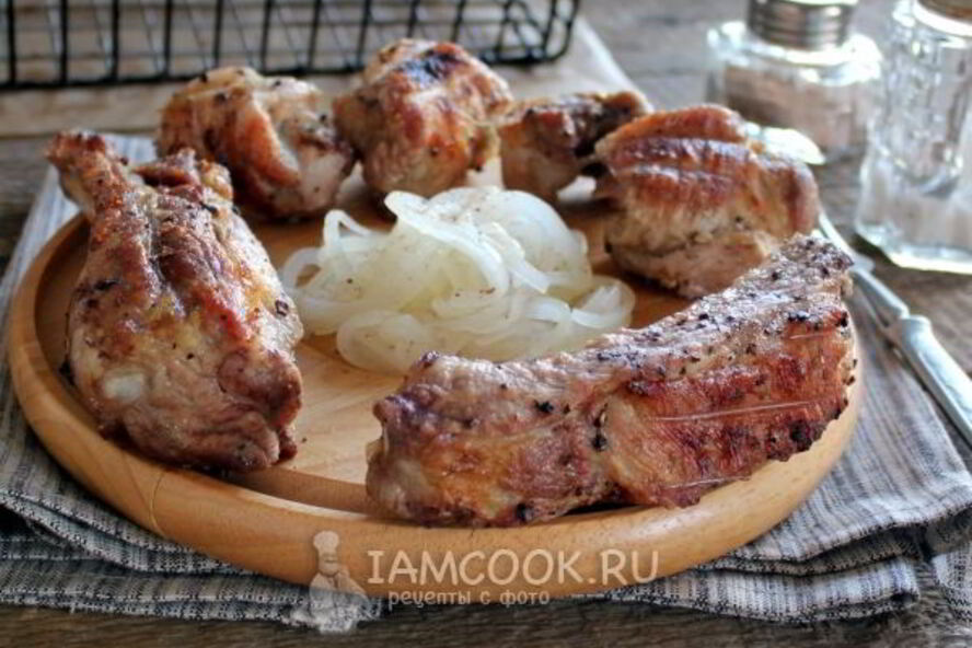 Рецепт шашлык из свиных ребрышек