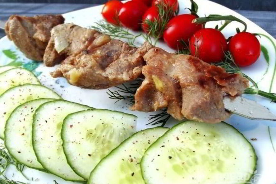 Рецепт шашлык на кефире из свинины
