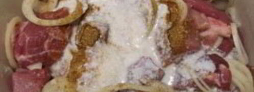 шашлык на кефире из свинины. Шаг 4