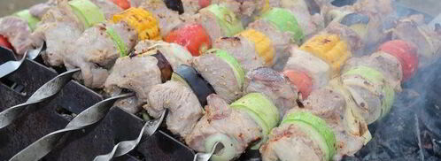 шашлык с овощами в горчичном маринаде. Шаг 4