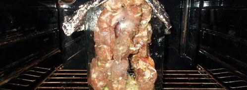 шашлык в банке в духовке. Шаг 6