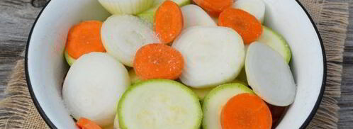 свиной шашлык с овощами на углях. Шаг 5