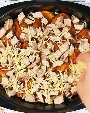 Картофельные начос со стейком