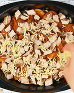 Картофельные начос со стейком