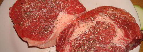 рибай стейк с овощами гриль. Шаг 3