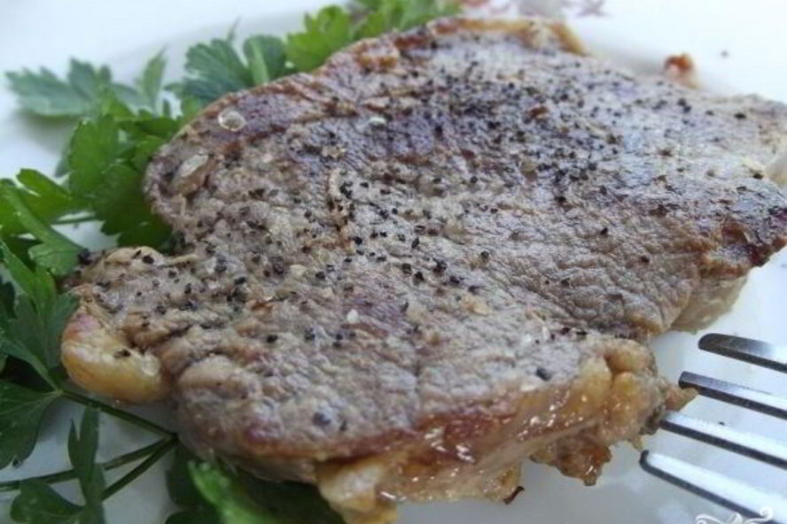 Рецепт сочный стейк из свинины