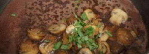 стейк из говядины с грибным соусом. Шаг 5