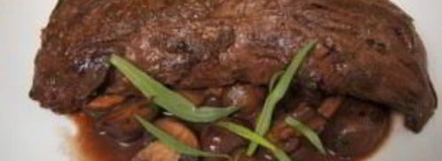 стейк из говядины с грибным соусом. Шаг 6