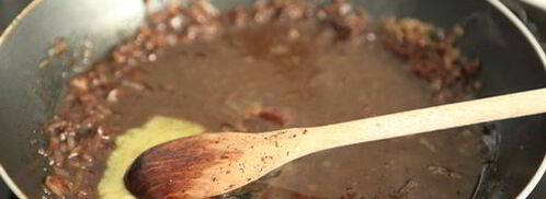 стейк из говядины с классическим винным соусом. Шаг 8