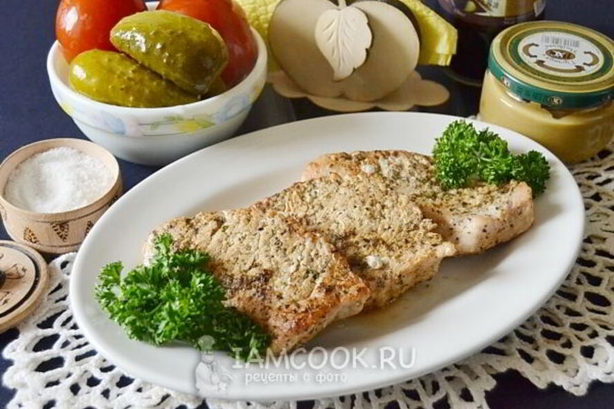 Рецепт стейк из индейки на сковороде