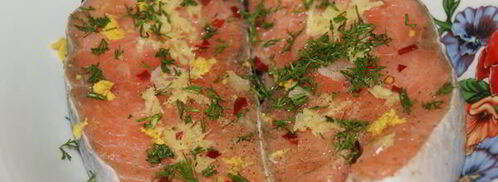 стейк из семги на гриле. Шаг 4